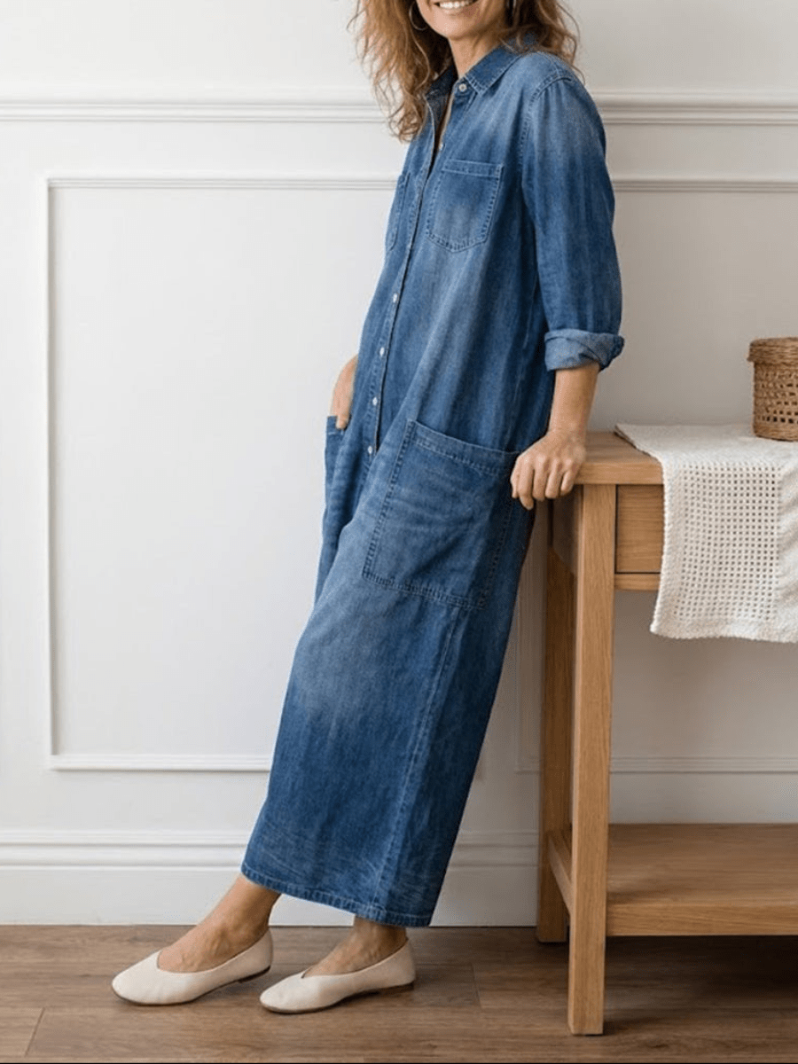 JUNE | Jumpsuit with button closure - Liora Melbourne
