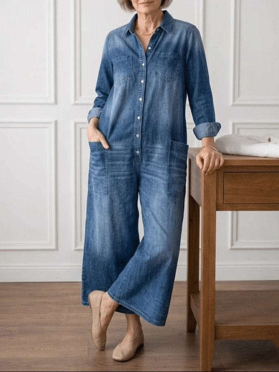 JUNE | Jumpsuit with button closure - Liora Melbourne