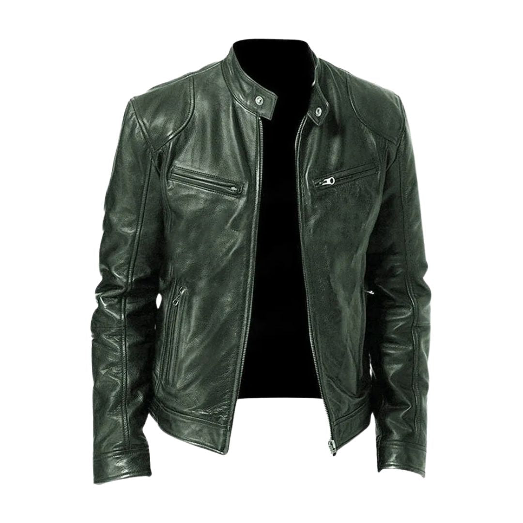 LALUNA | Leather jacket with relaxed fit - Liora Melbourne