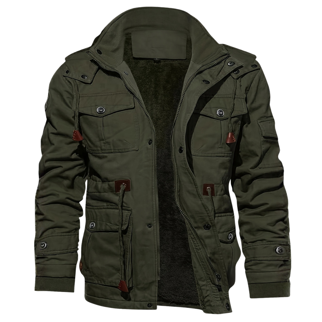 EVAN | Long men's coat with hood - Liora Melbourne