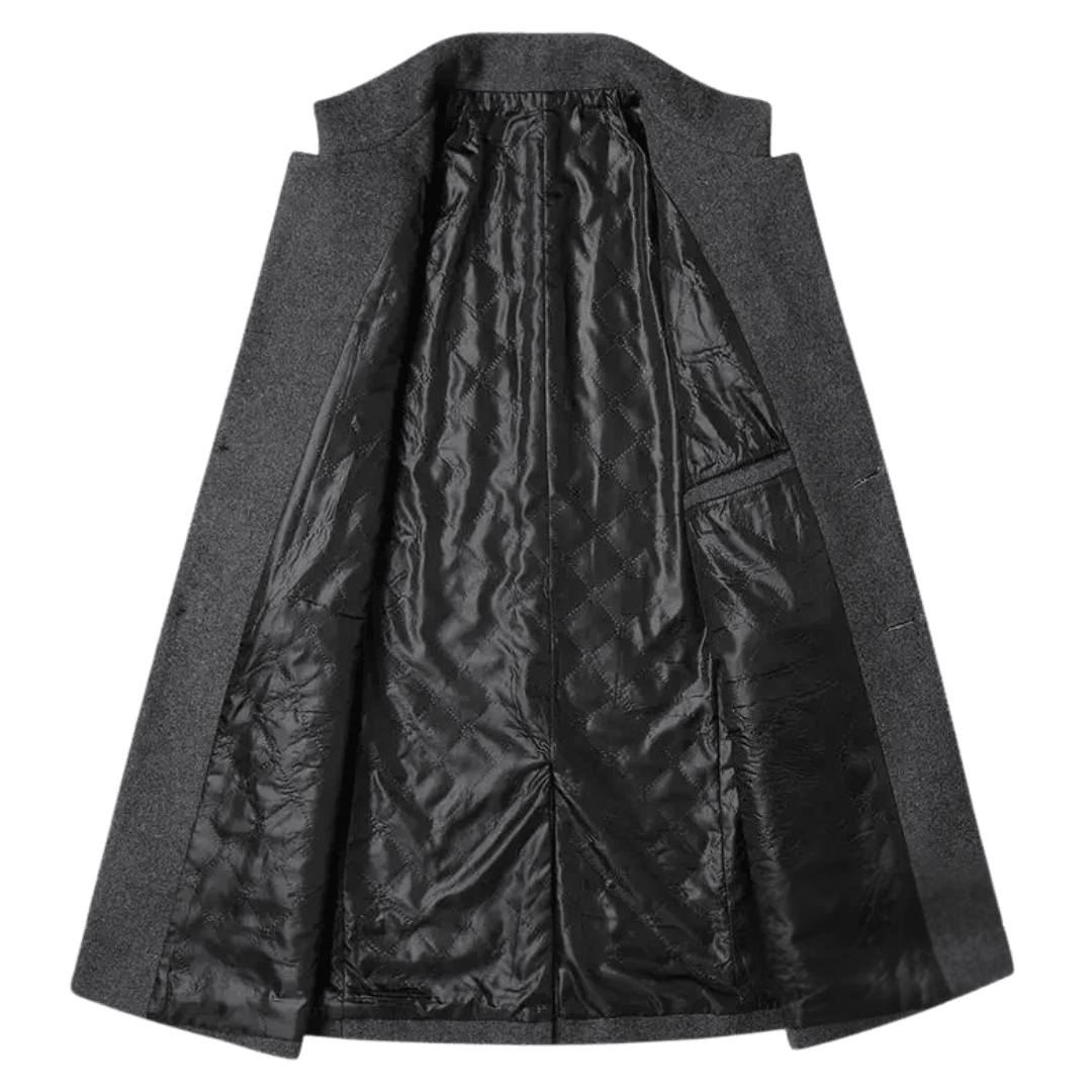 BLAKE | Trench coat with stand collar - Liora Melbourne