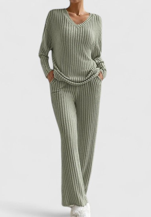 ANGELINE | Set with wide-leg pants - Liora Melbourne