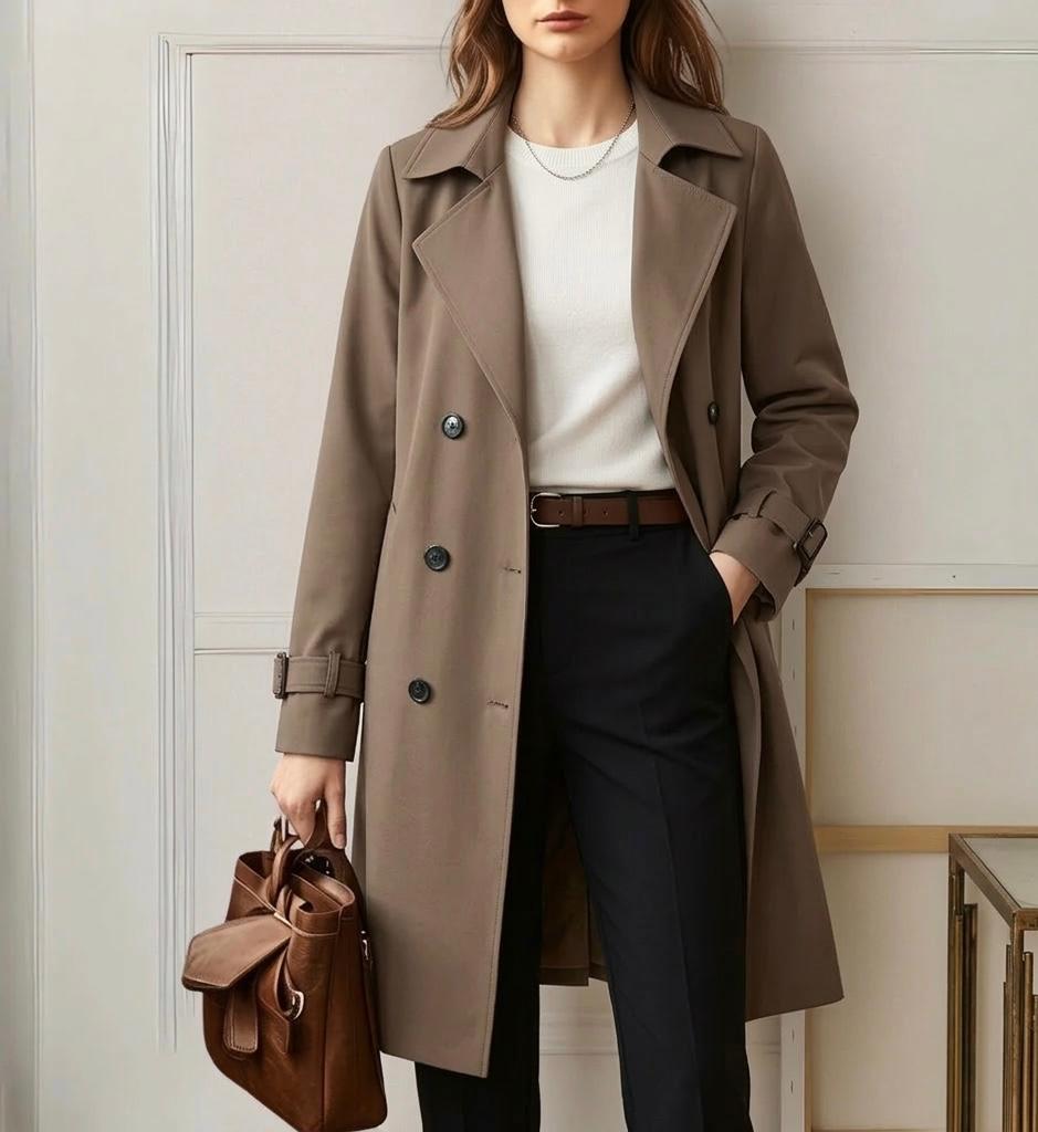 KATE | Trench coat with relaxed silhouette - Liora Melbourne