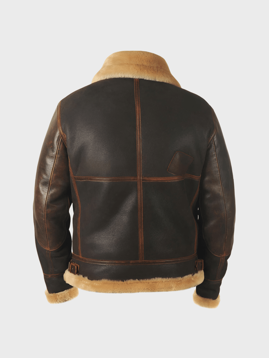 MAVERICK | Aviator jacket with sherpa lining - Liora Melbourne
