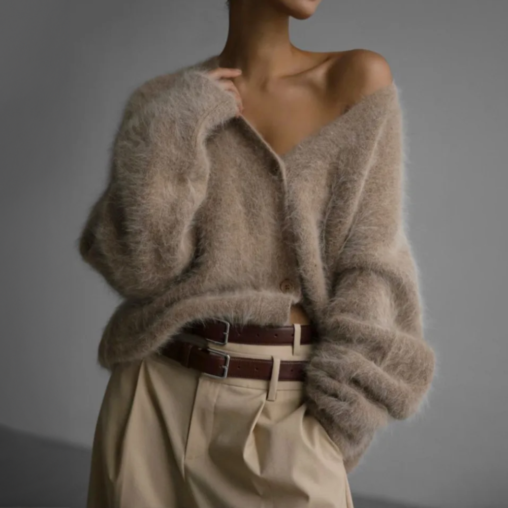 FLORENCE | Knitted cardigan with oversized fit - Liora Melbourne