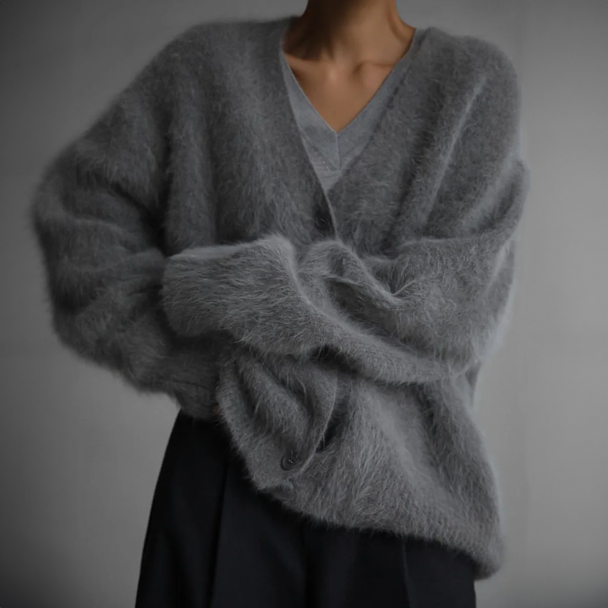 FLORENCE | Knitted cardigan with oversized fit - Liora Melbourne