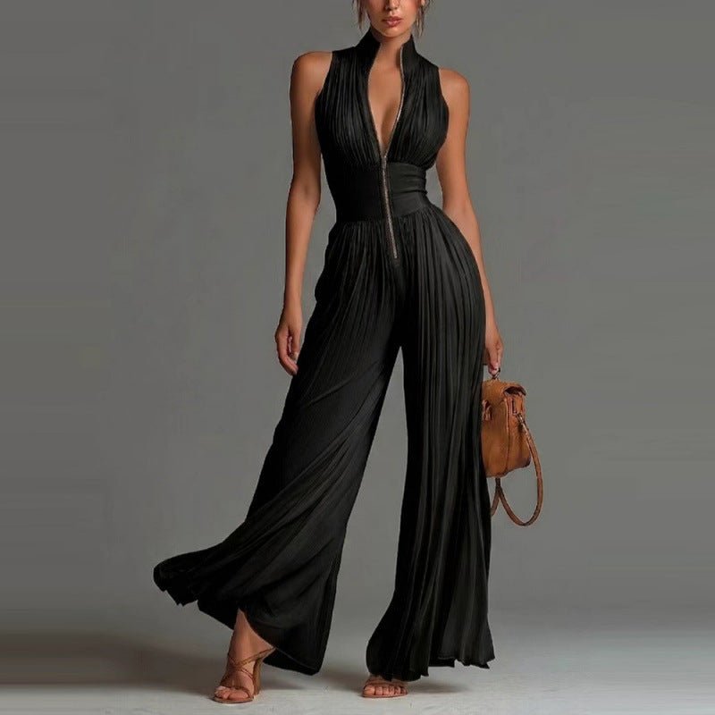 SOFIA | Jumpsuit with wide-leg trousers - Liora Melbourne