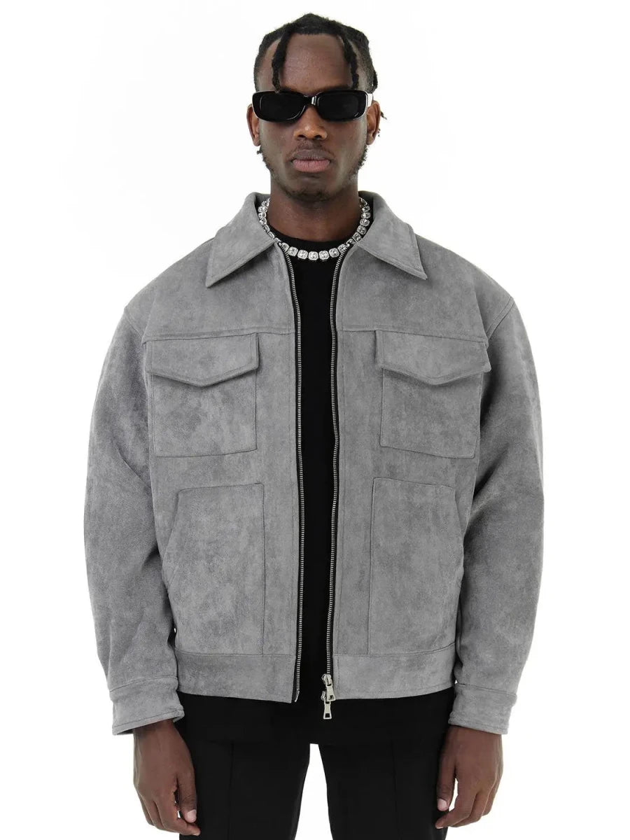 ELSIE | Oversized jacket in suede - Liora Melbourne