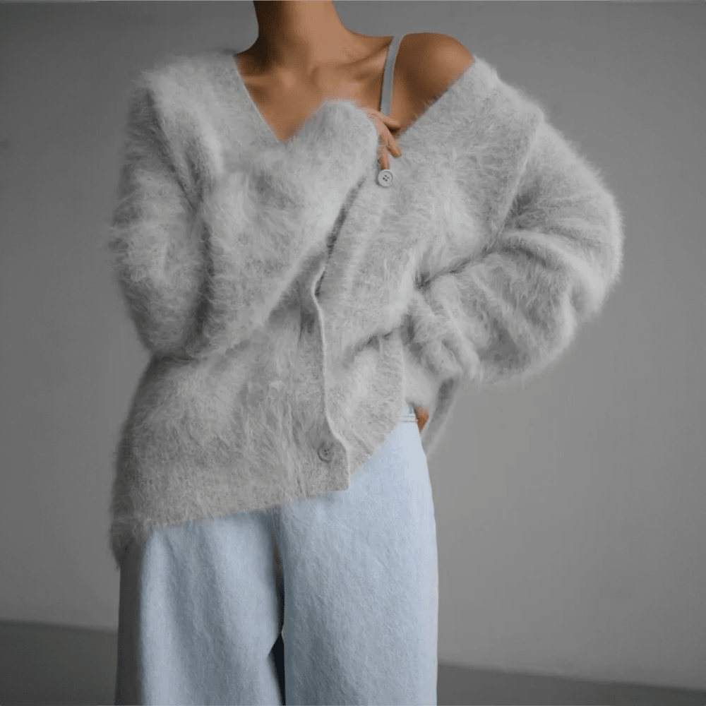 FLORENCE | Knitted cardigan with oversized fit - Liora Melbourne