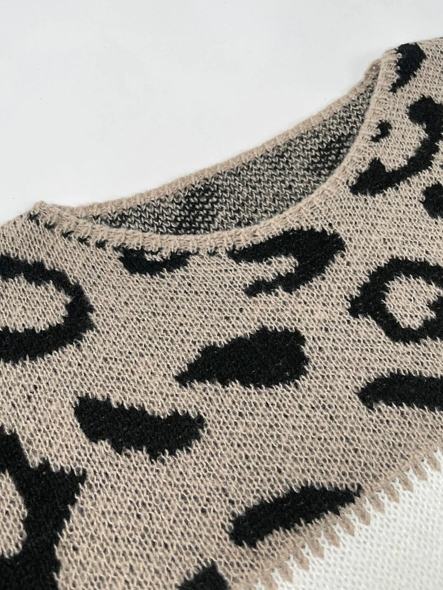 LALUNA | Jumper with leopard print - Liora Melbourne