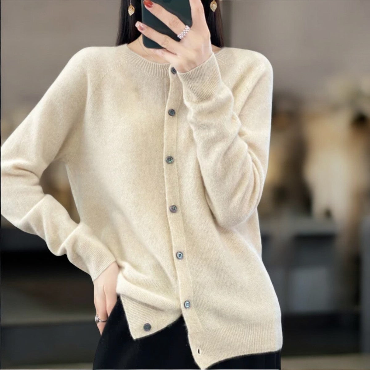 ISLA | Cardigan with button detail - Liora Melbourne