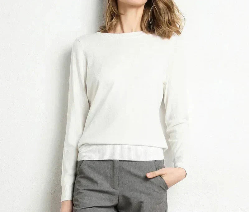 IMOGEN | Fine-knit wool jumper - Liora Melbourne