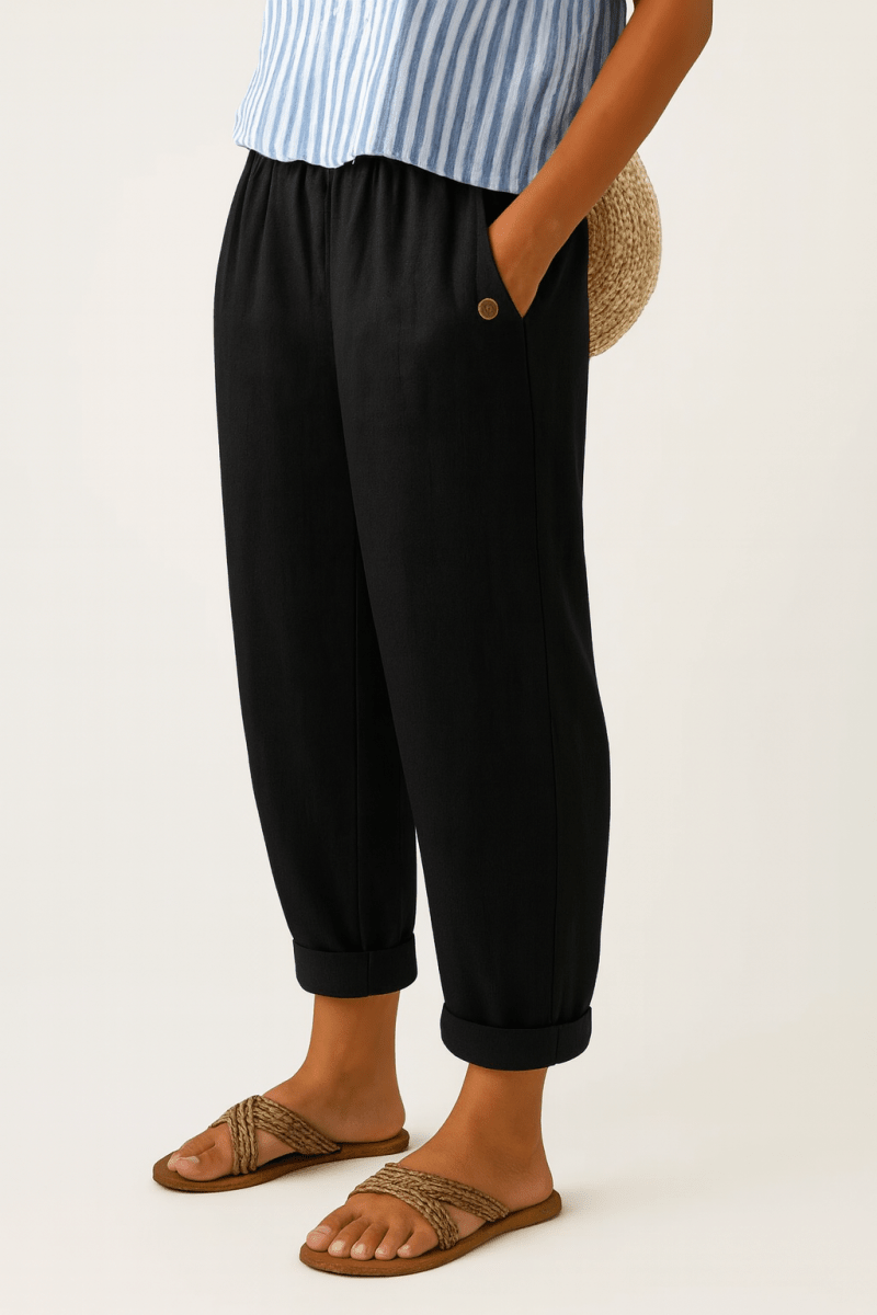 ROMINA | Trousers with elastic waistband - Liora Melbourne