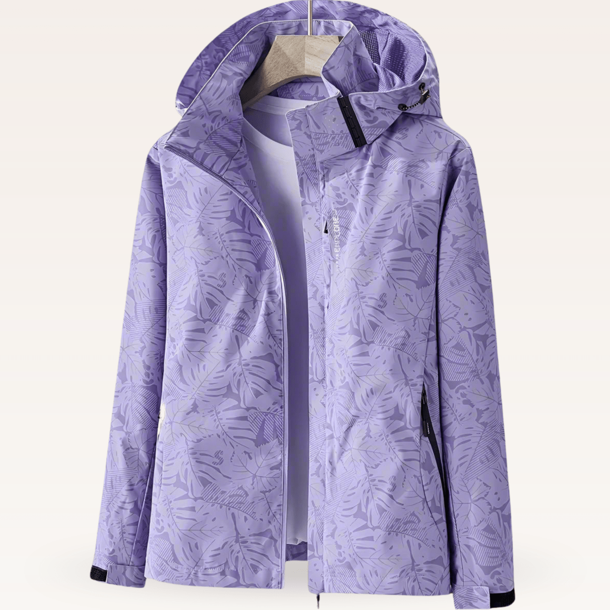 SUMMER | Waterproof jacket with leaf print - Liora Melbourne