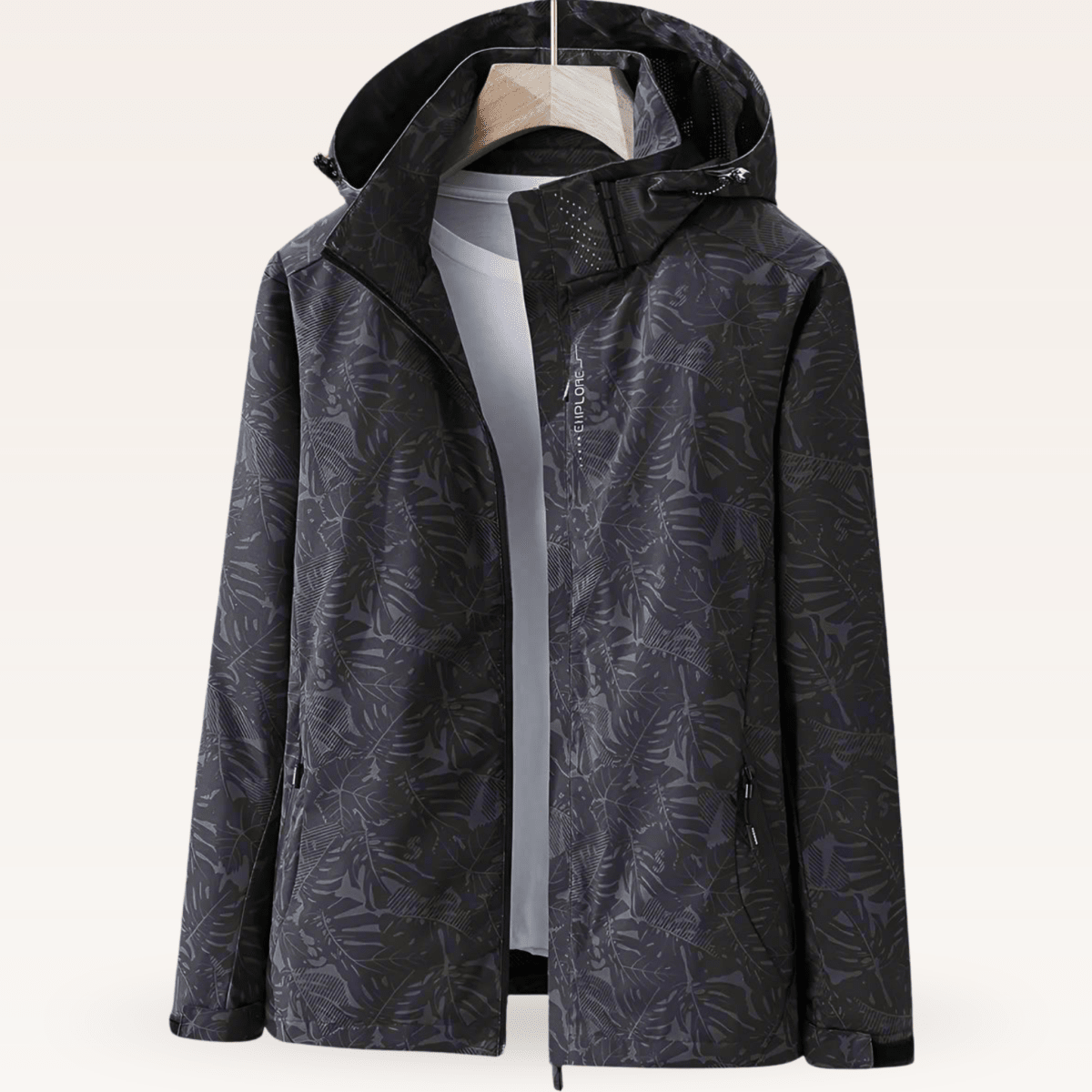 SUMMER | Waterproof jacket with leaf print - Liora Melbourne