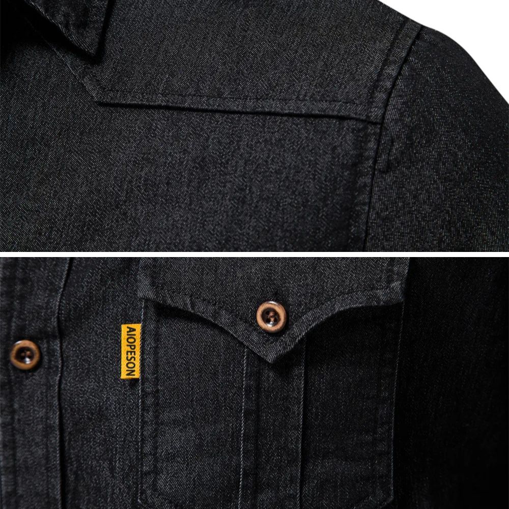 COOPER | Denim jacket with wooden buttons - Liora Melbourne