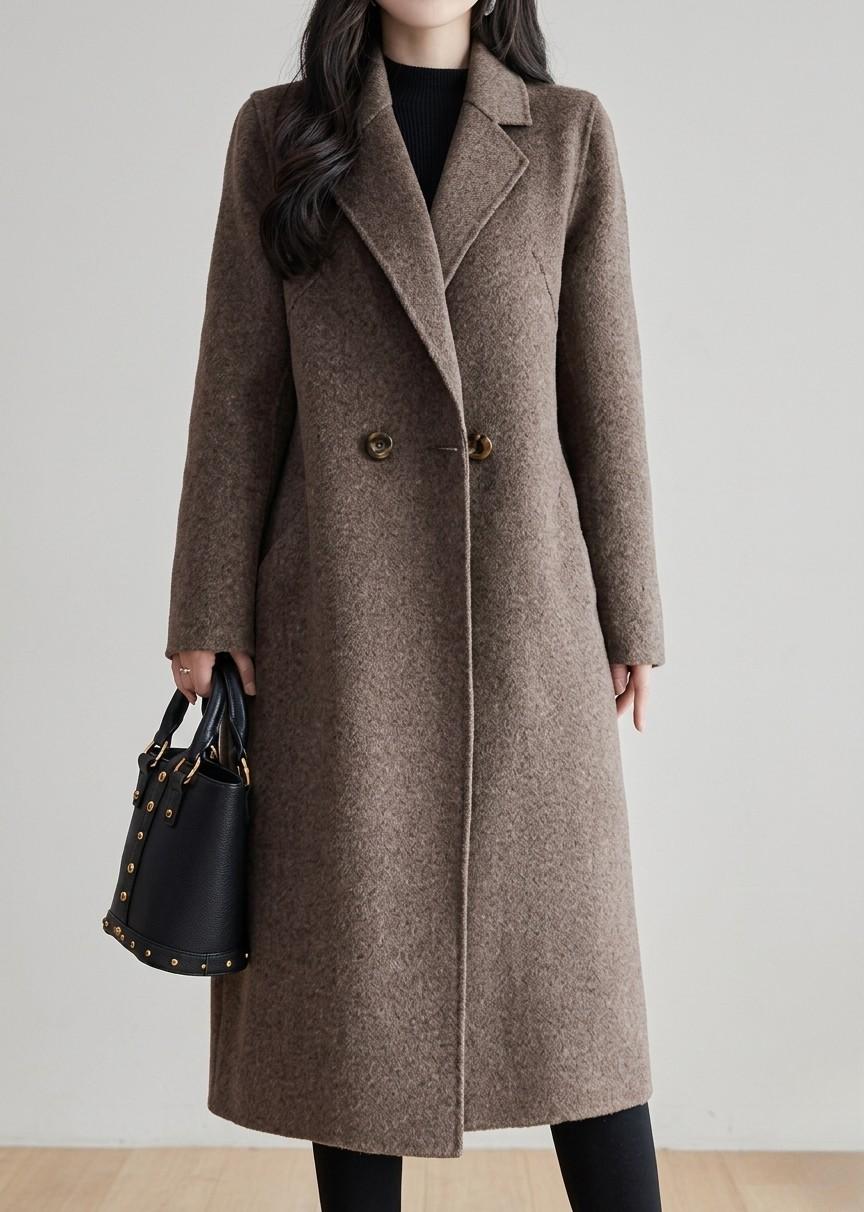 HARPER | Overcoat with notched lapels - Liora Melbourne