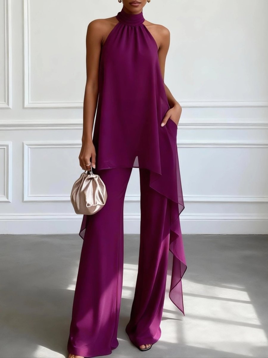 QUINN | Set with halter-neck top and trousers - Liora Melbourne