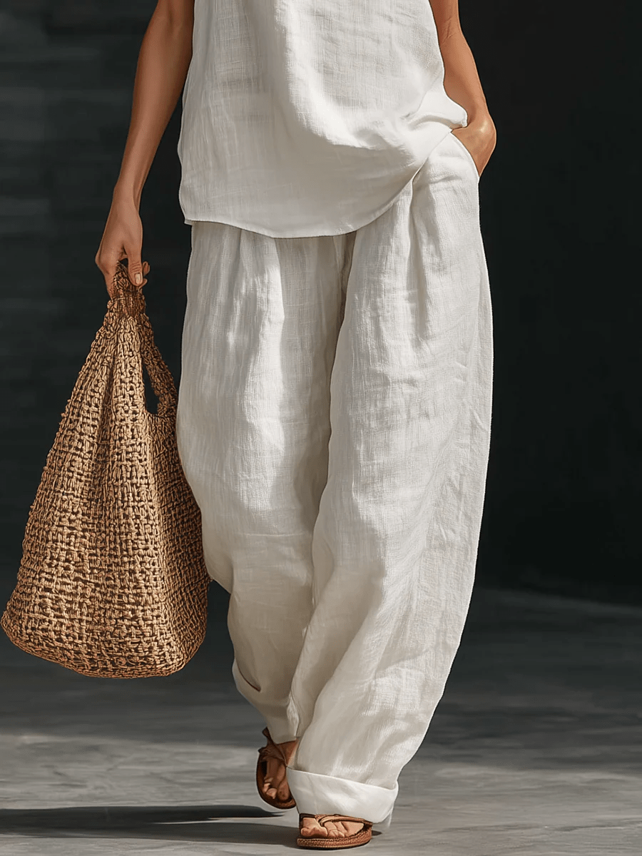 CARLOTTA | Set with wide-leg trousers - Liora Melbourne