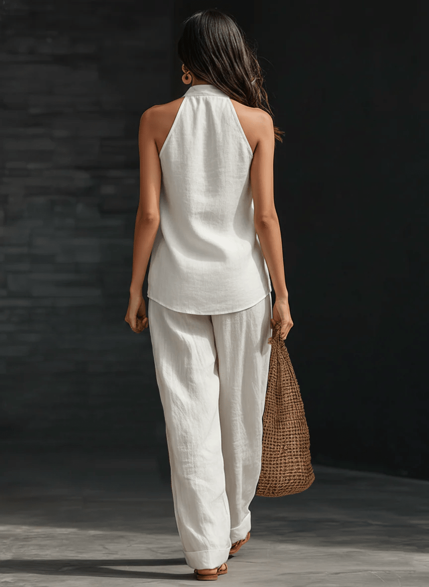 CARLOTTA | Set with wide-leg trousers - Liora Melbourne