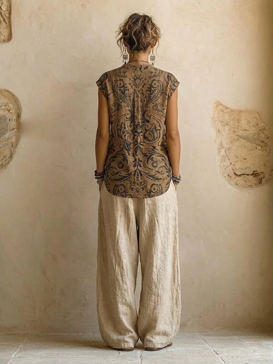 ISLA | Set with wide-leg pants - Liora Melbourne