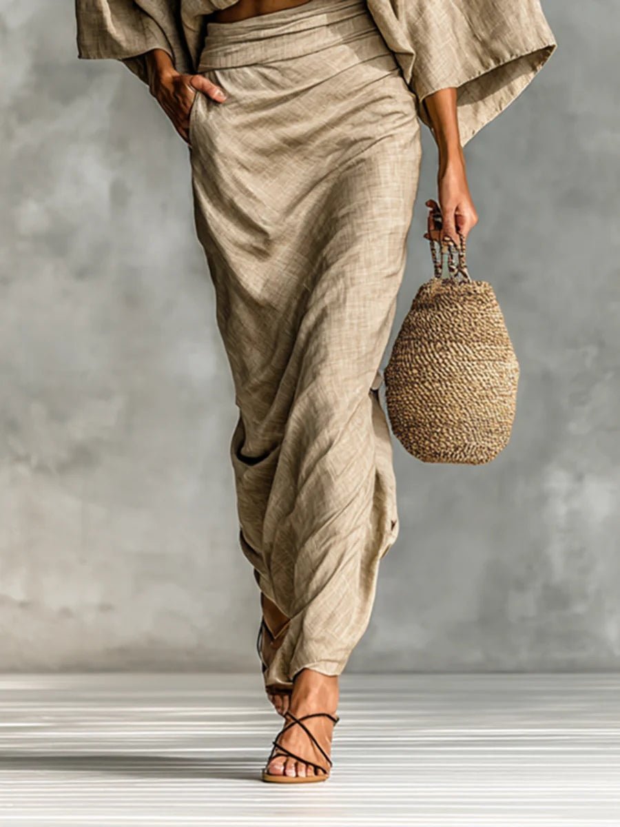 GIULIA | Two-piece set with flowing skirt - Liora Melbourne