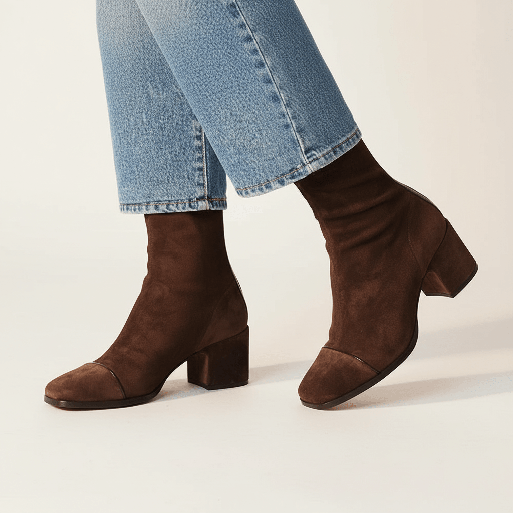 LILIA | Ankle boots with suede upper - Liora Melbourne