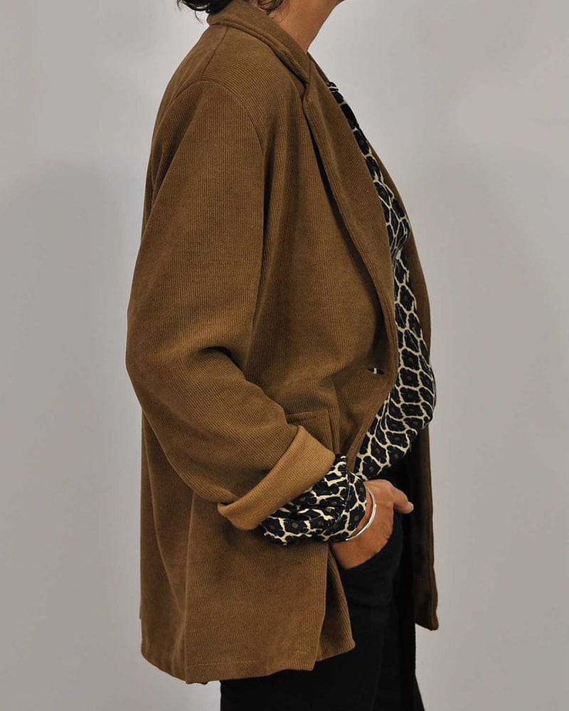 ELLIE | Midi shirt with V-neck - Liora Melbourne