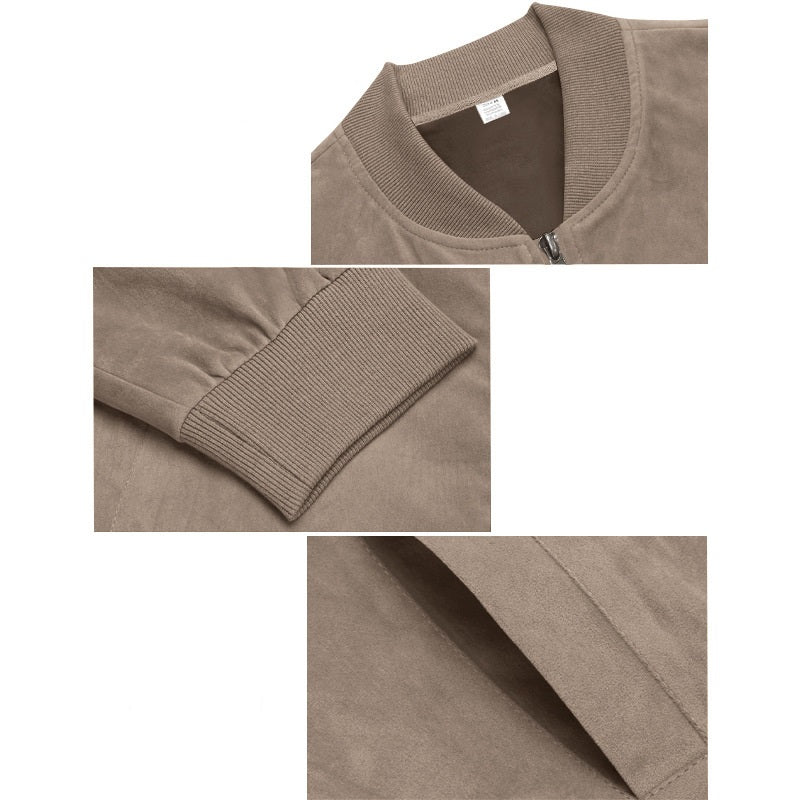 AARON | Bomber jacket with ribbed trim - Liora Melbourne