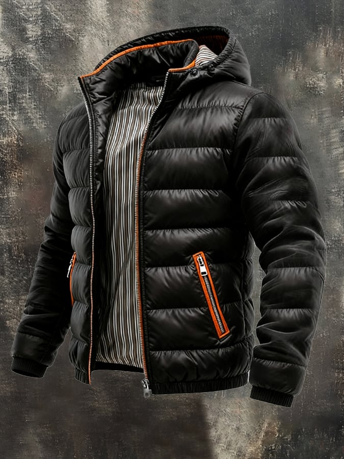 MAROLEN | Men's jacket with quilted detail
