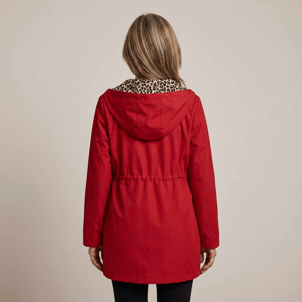 TIFFANY | Reversible hooded coat with leopard print - Liora Melbourne