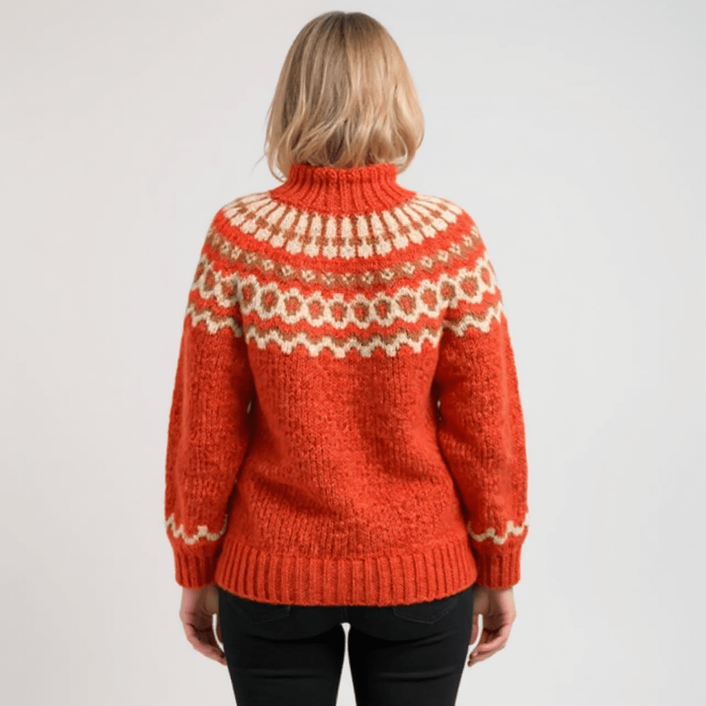 AMARA | Icelandic jumper with patterned design - Liora Melbourne