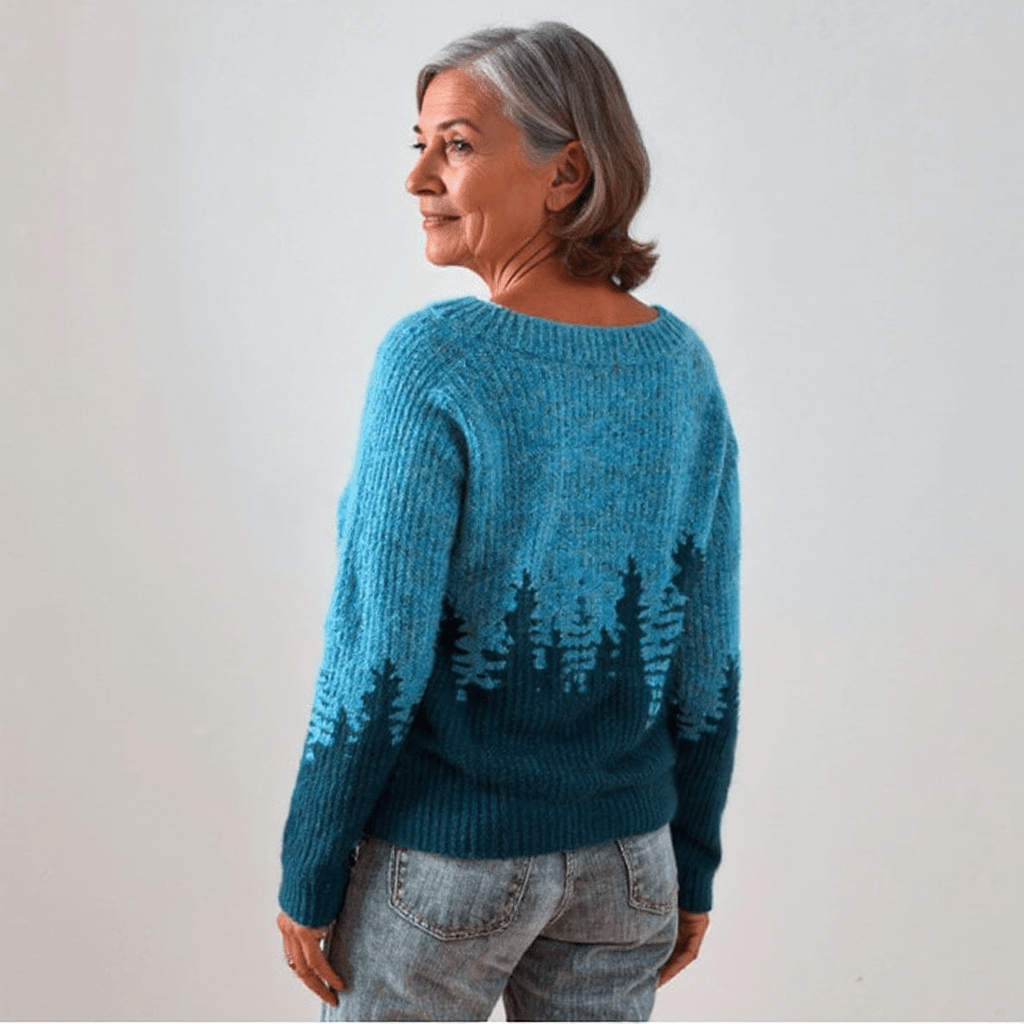 NATALIE | Icelandic jumper with patterned knit - Liora Melbourne