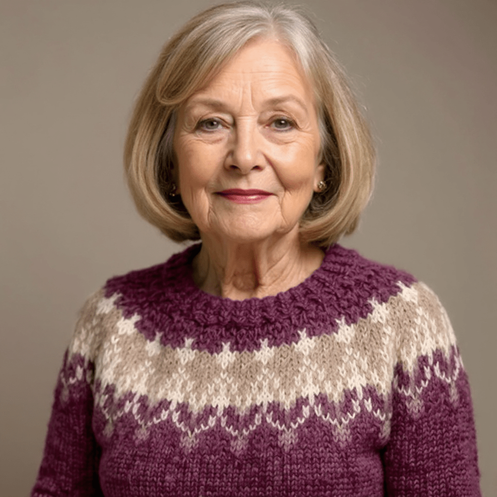 SAMANTHA | Icelandic jumper with patterned knit - Liora Melbourne