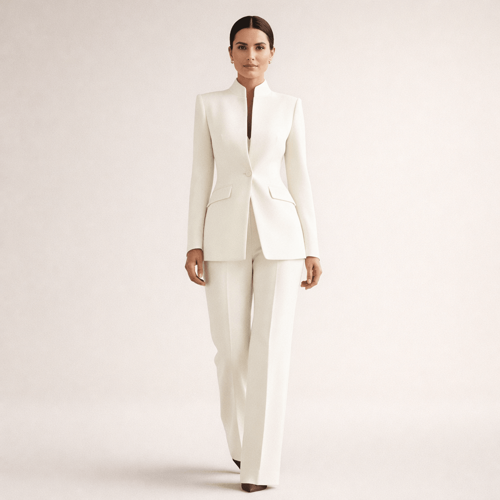 OLIVIA | Suit set with straight-leg trousers - Liora Melbourne