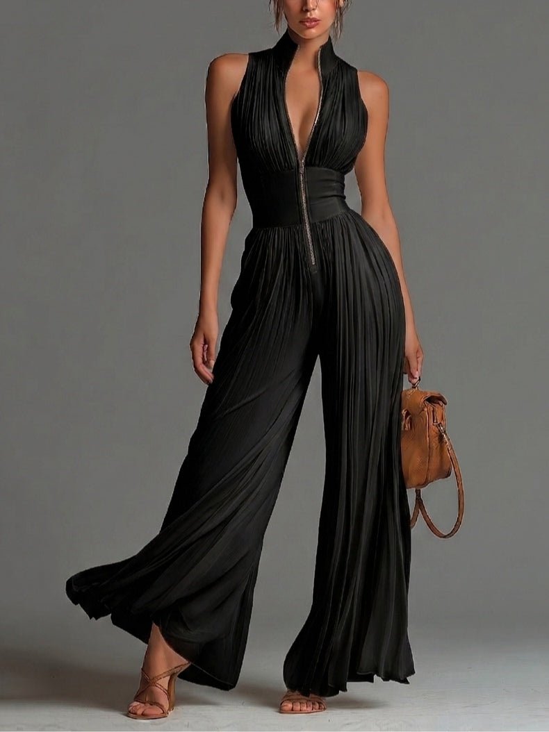 LARA | Jumpsuit with wide-leg trousers - Liora Melbourne