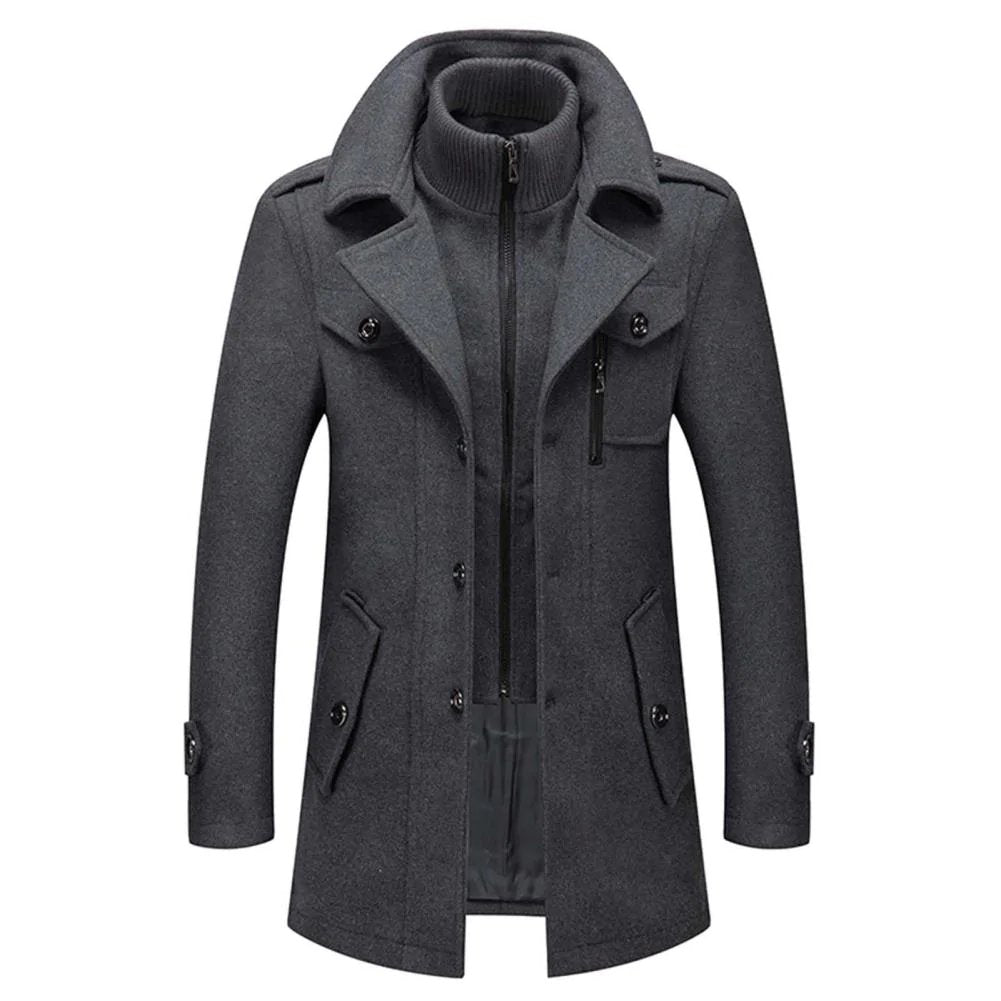 ARTHUR | Winter coat with button-zip closure - Liora Melbourne