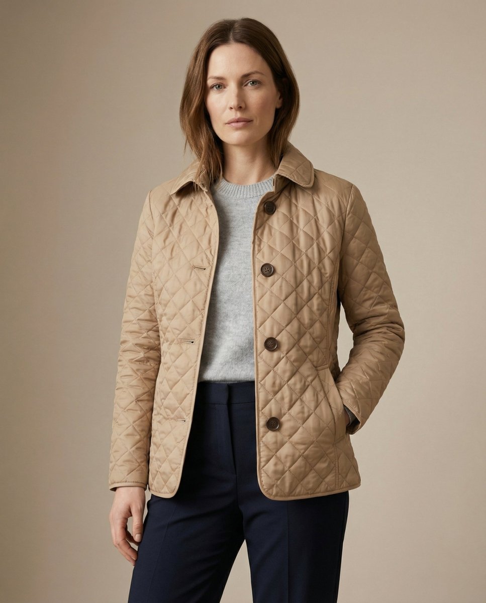 GRACE | Quilted jacket with button-up front - Liora Melbourne