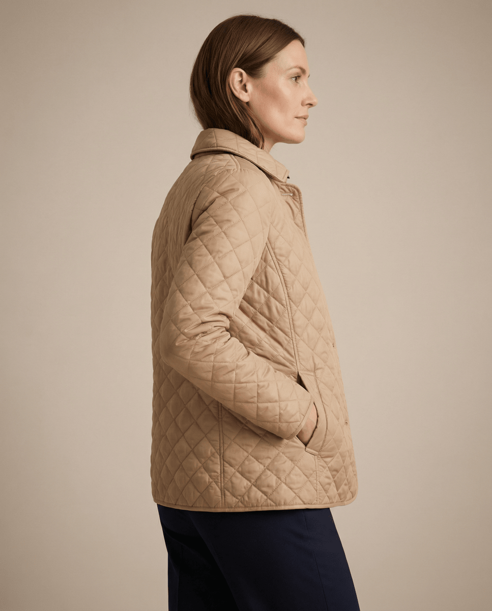 GRACE | Quilted jacket with button-up front - Liora Melbourne