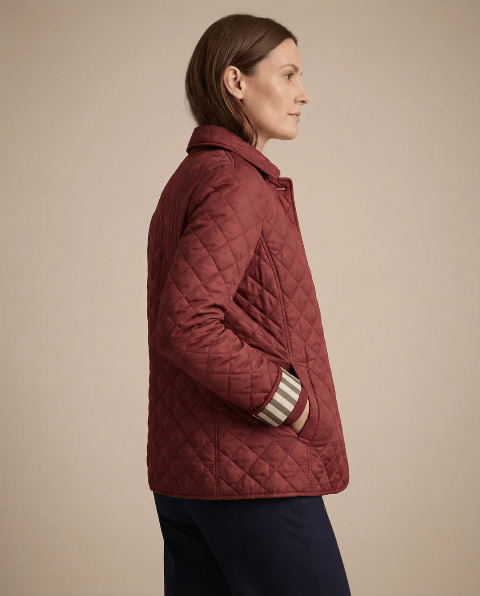 GRACE | Quilted jacket with button-up front - Liora Melbourne