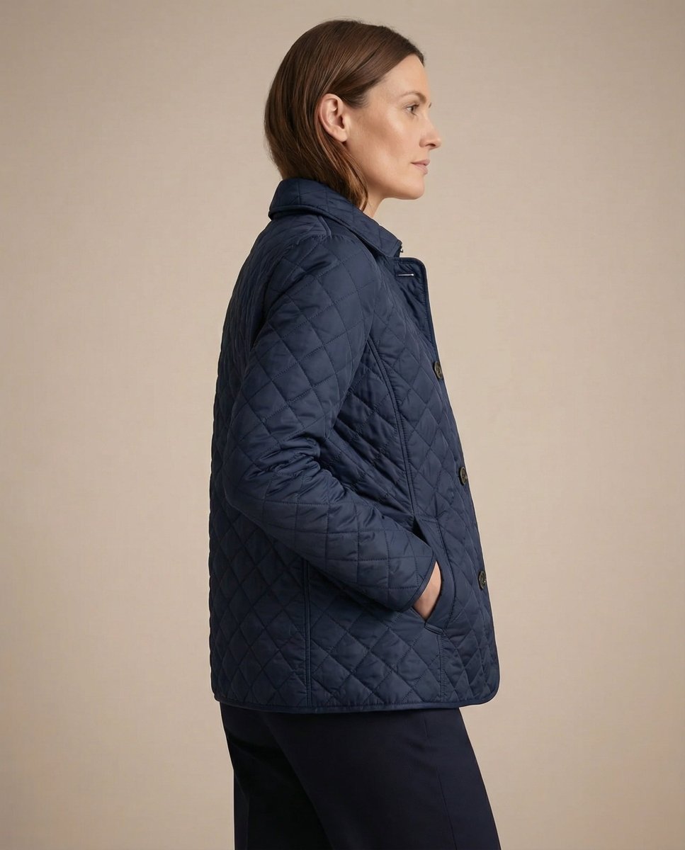 GRACE | Quilted jacket with button-up front - Liora Melbourne