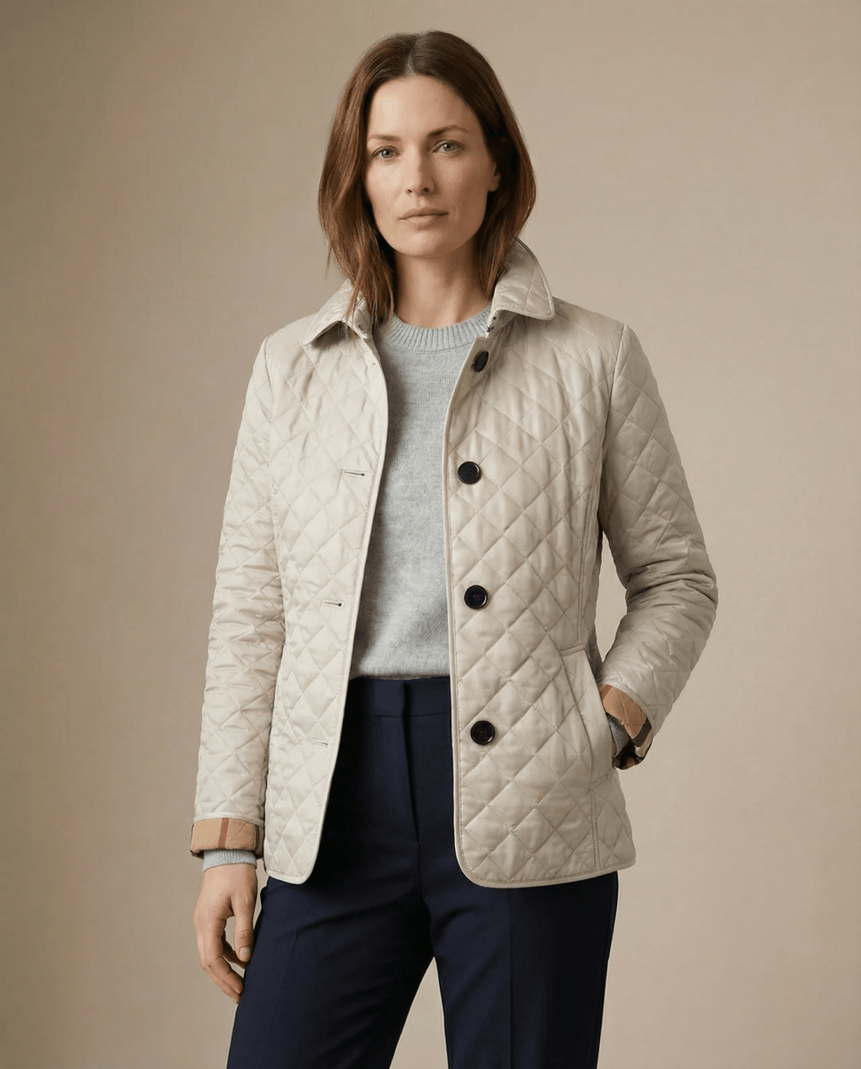 GRACE | Quilted jacket with button-up front - Liora Melbourne