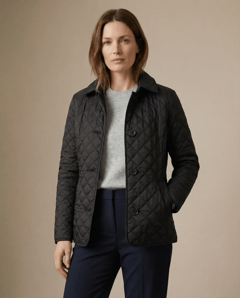 GRACE | Quilted jacket with button-up front - Liora Melbourne