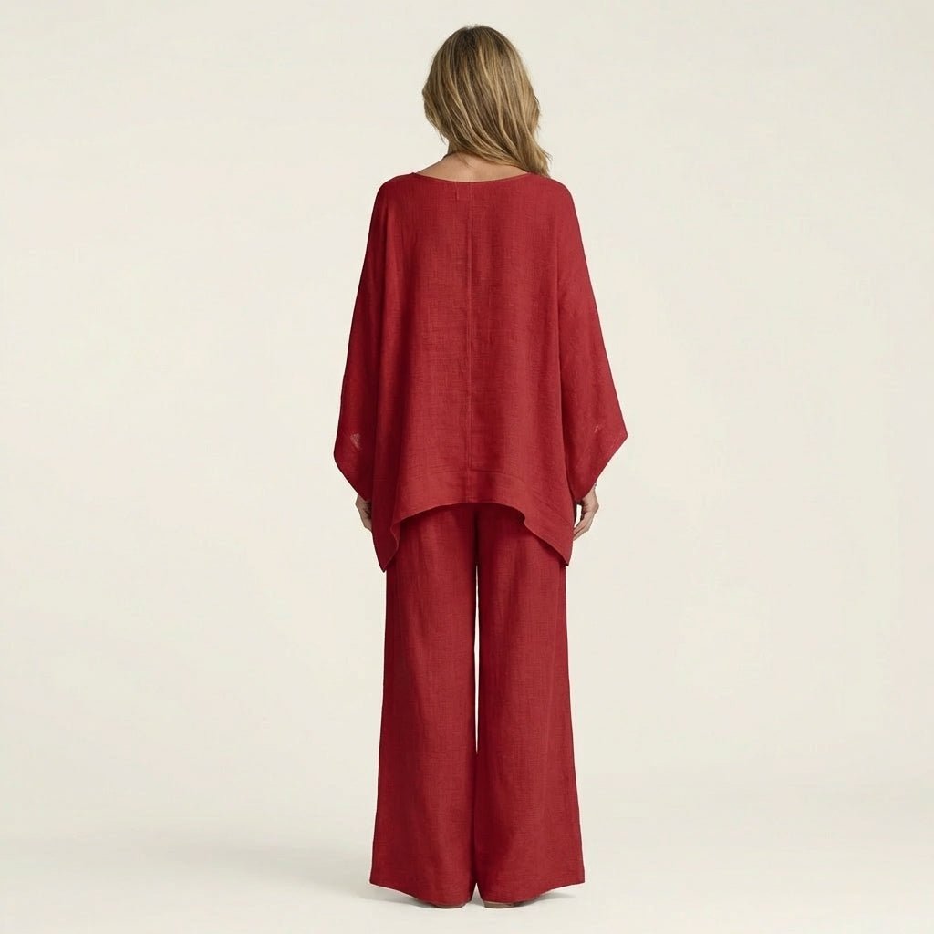 MAJOLIE | Set with wide-leg trousers - Liora Melbourne