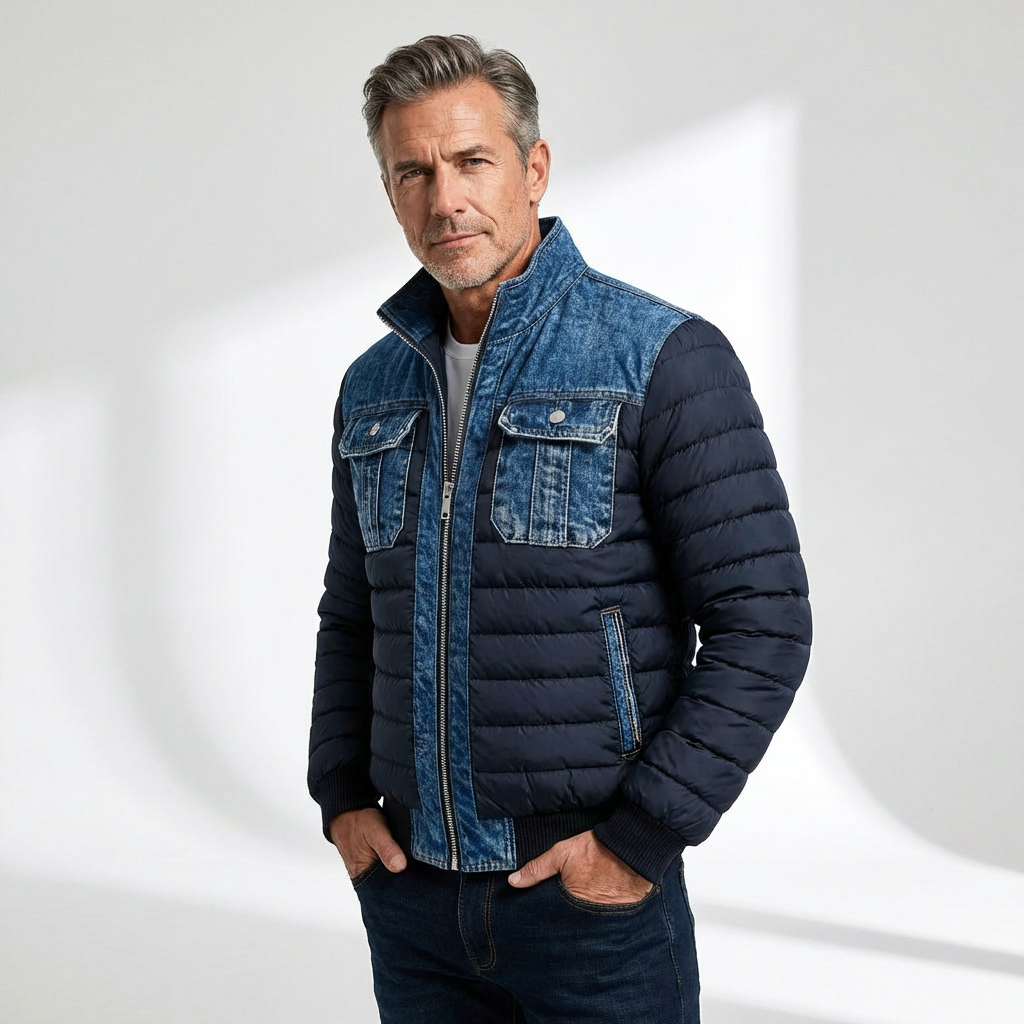 DYLAN | Denim jacket with quilted lining - Liora Melbourne