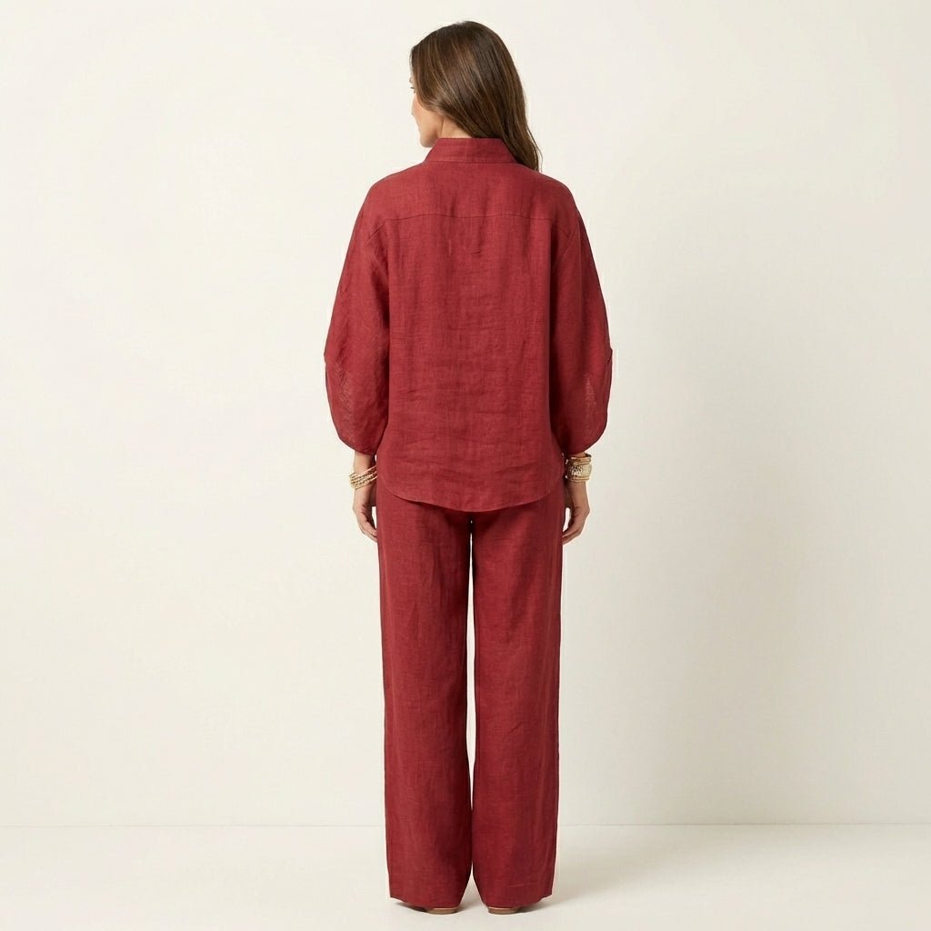 ZERAH | Two-piece set with wide-leg trousers - Liora Melbourne