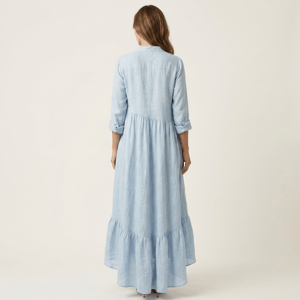 JILANA | Maxi dress with ruffle hem - Liora Melbourne