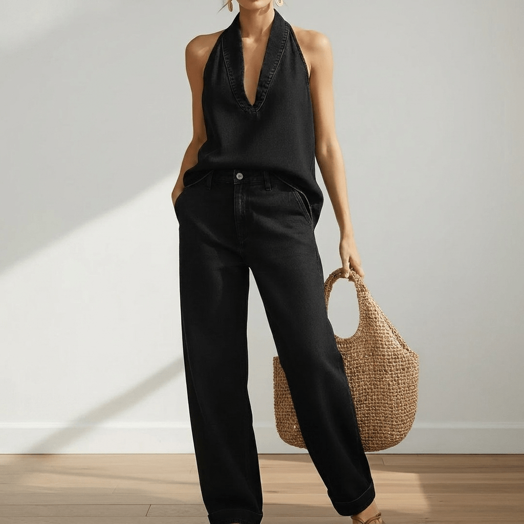 JUNE | Set with wide-leg trousers - Liora Melbourne