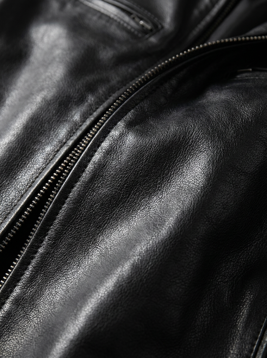 LARA | Leather jacket with casual fit - Liora Melbourne
