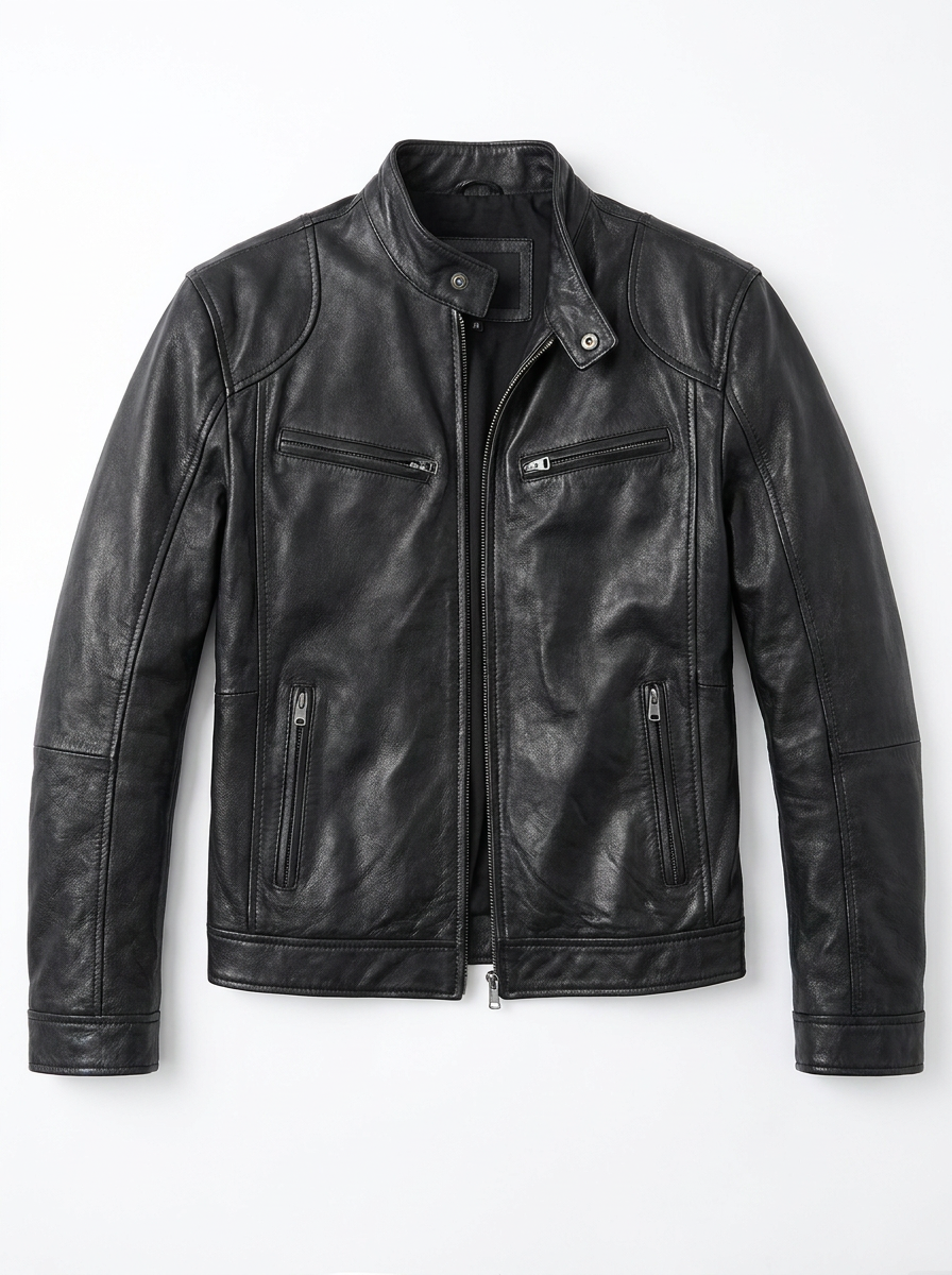 BLAKE | Leather jacket with relaxed fit - Liora Melbourne